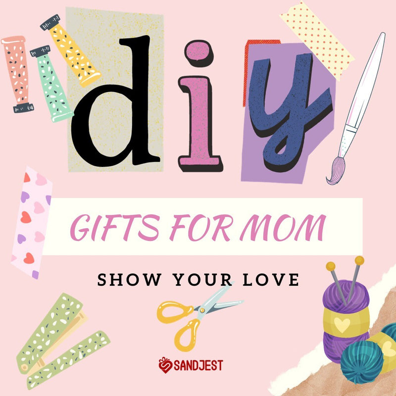A loving family working together on a DIY project, creating a meaningful gift for Mom, embodying the spirit of DIY gifts for mom.