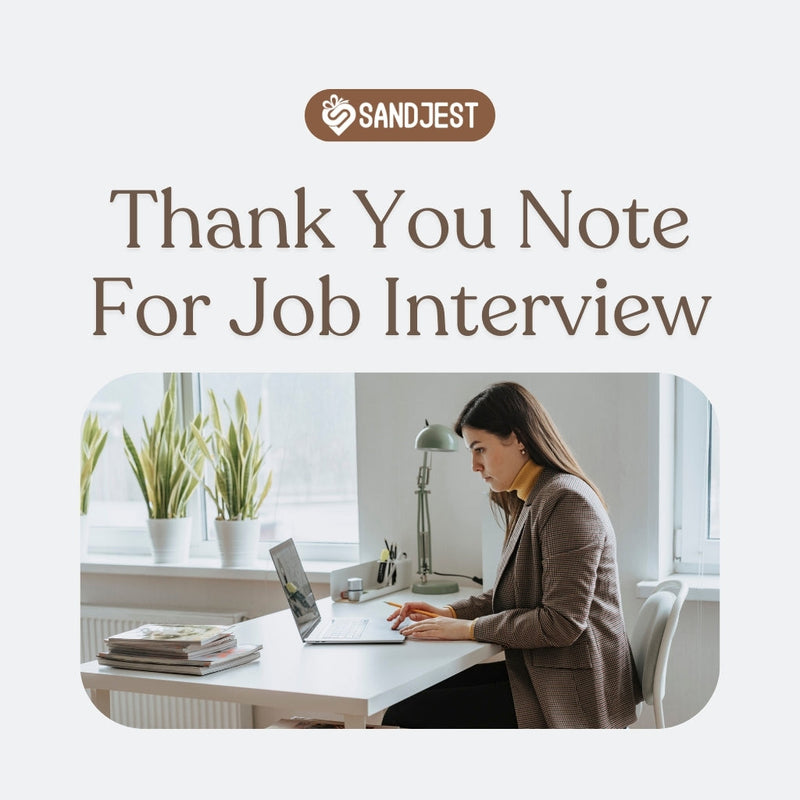 Professional writing thank you note after job interview, showcasing gratitude in job search.