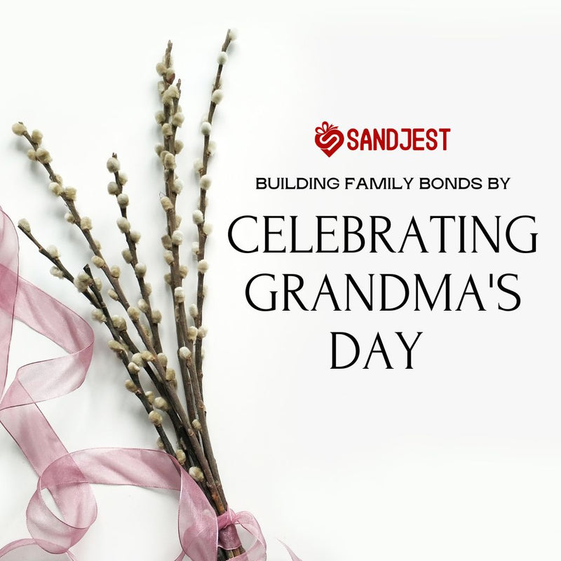 Family gathering around a table with a cake to celebrate Grandma's Day, strengthening family bonds