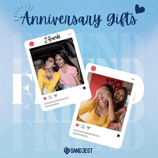 An enchanting image showcasing timeless anniversary gifts for friends, expressing the depth of friendship through personalized gestures