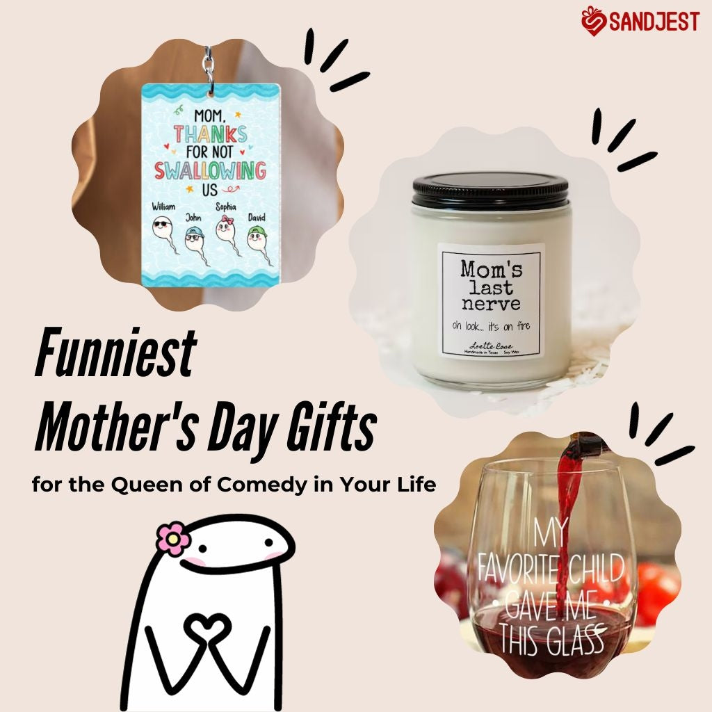 Explore the top 30 funniest Mother's Day gifts, adding laughter to the celebration.