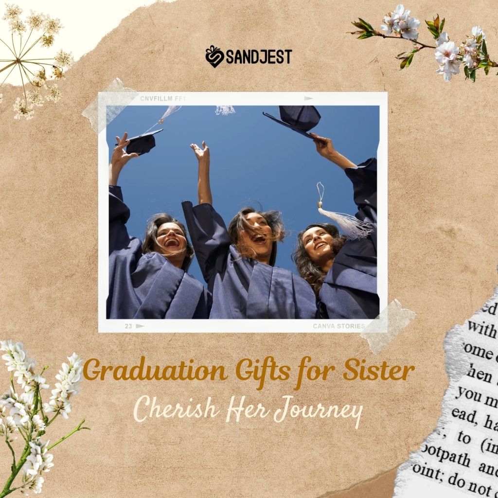 Cherish your sister's academic journey with thoughtful graduation gifts designed to celebrate her accomplishments.