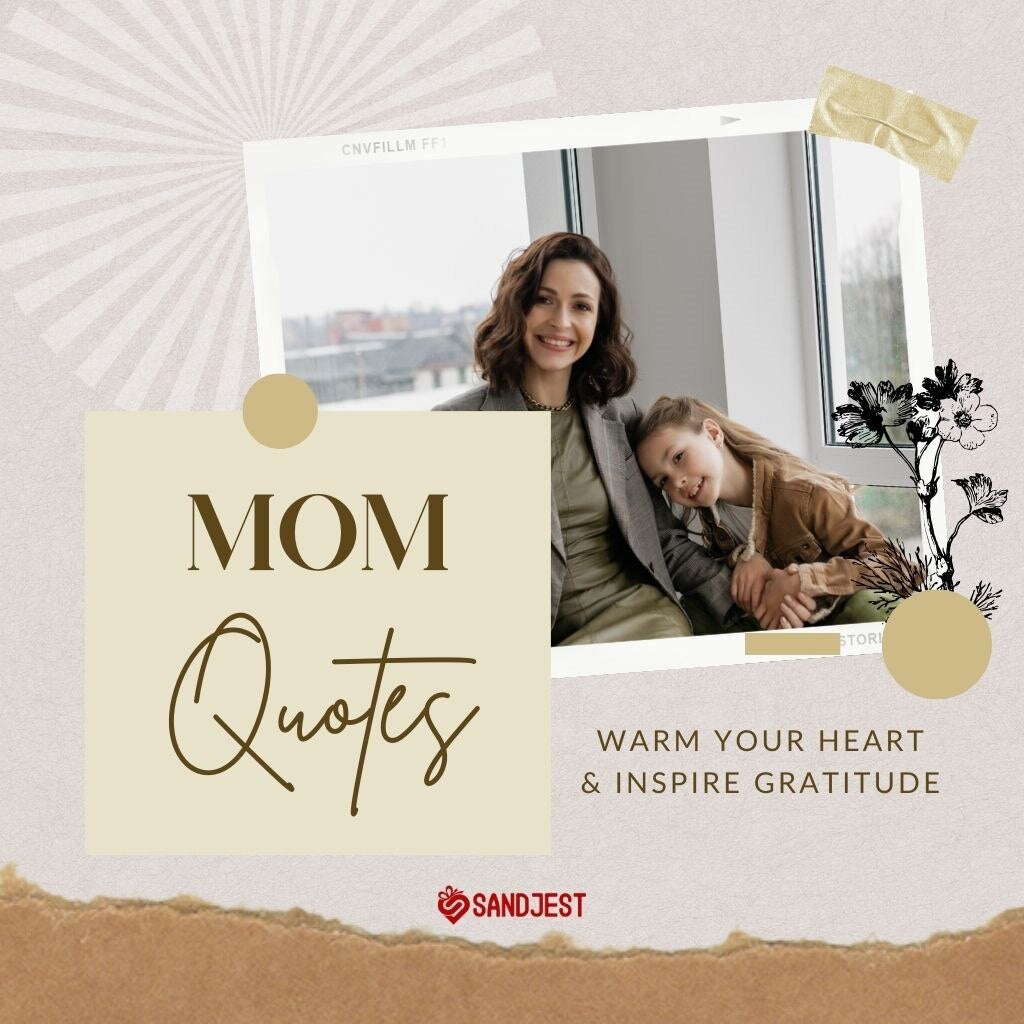 A background of a notebook with elegant calligraphy writing "Mom Quotes to Warm Your Heart and Inspire Gratitude," a perfect collection for celebrating motherhood.