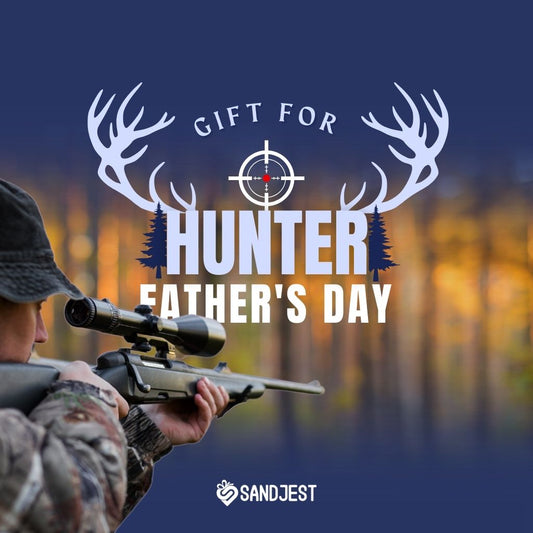 Assortment of 21+ must-have Father's Day gifts for the hunter dad, featuring a variety of hunting gear, outdoor equipment, and personalized items, perfect for celebrating Father's Day.