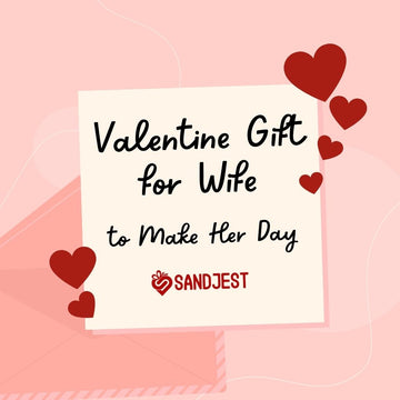 Romantic Valentine's Day gift for wife featuring a heart-shaped box of chocolates, red roses, and a personalized love note.