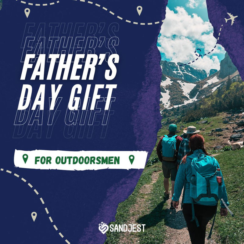 Curation of Unique Father's Day Gifts for Outdoorsmen, featuring a variety of outdoor gear and gadgets to fuel adventures