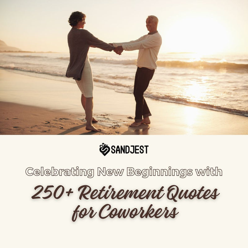 A couple holding hands on the beach at sunset, symbolizing new chapters post-retirement.