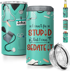 Personalized Nurse Can Cooler Nurses Scrub Best Gift For New Nurses