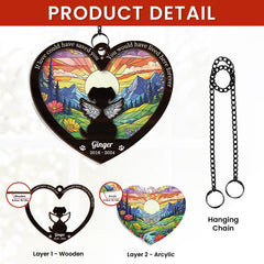 Personalized Pet Memorial Ornament, Dog Memorial Suncatcher Ornaments, Loss of Pet Christmas Ornaments for Dog Lovers