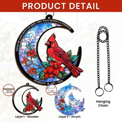 Personalized Memorial Suncatcher Ornament, Custom Window Hanging Keepsake, Loss of Loved Ones Sympathy Christmas Ornaments