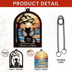 Personalized Pet Memorial Ornament, Dog Memorial Suncatcher Ornament, Sympathy Gift Christmas Ornaments for Dog Lovers