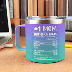 SANDJEST Mom Mug with Handle 14oz Tumbler Mom Gifts