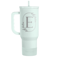 Personalized Monogrammed Tumbler with Handle 40oz, Tumblers Insulated Coffee Travel Cup, Custom Initial Gift for Women Girls Friends, Monogram Gift for Christmas Birthday Mothers Day