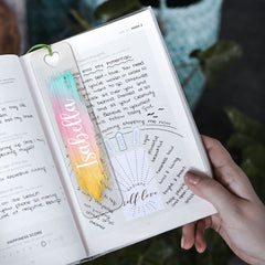 Personalized Name Acrylic Bookmark For Book Lovers