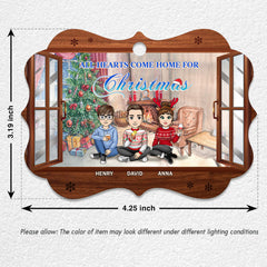 All Hearts Come Home For Christmas Personalized Ornament