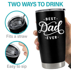 Best Dad Ever Tumbler Gifts For Dad On Father's Day Christmas Birthday