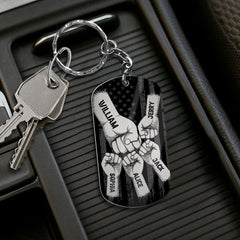 Drive Safe Daddy Personalized Keychain For Dad