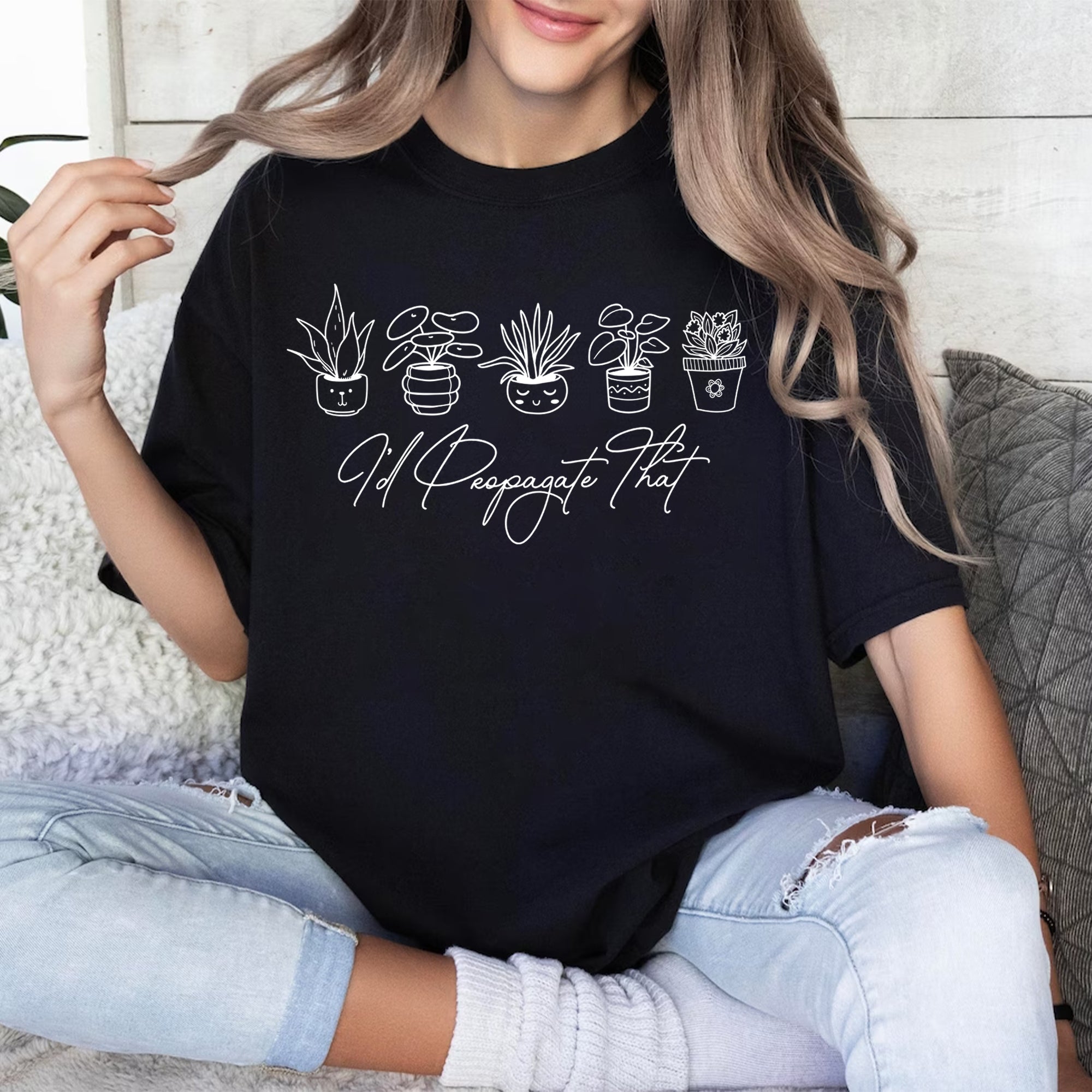 Sandjest Gardener T-Shirt I'd Propagate That Gift for Friend Women Girl