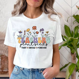 Sandjest Teacher T-Shirt Teachers Plant Seeds Vintage Style Gift for Women Girl Friend