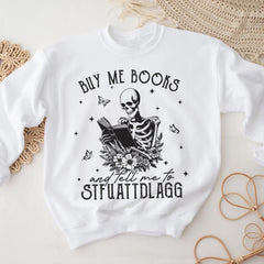 Sandjest Book T-Shirt Buy Me Books and Tell Me Gift for Book Lover Bookworm