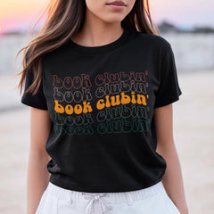 Sandjest Book Lover T-Shirt Book Clubin Gift for Women Girl Friends Bookworm