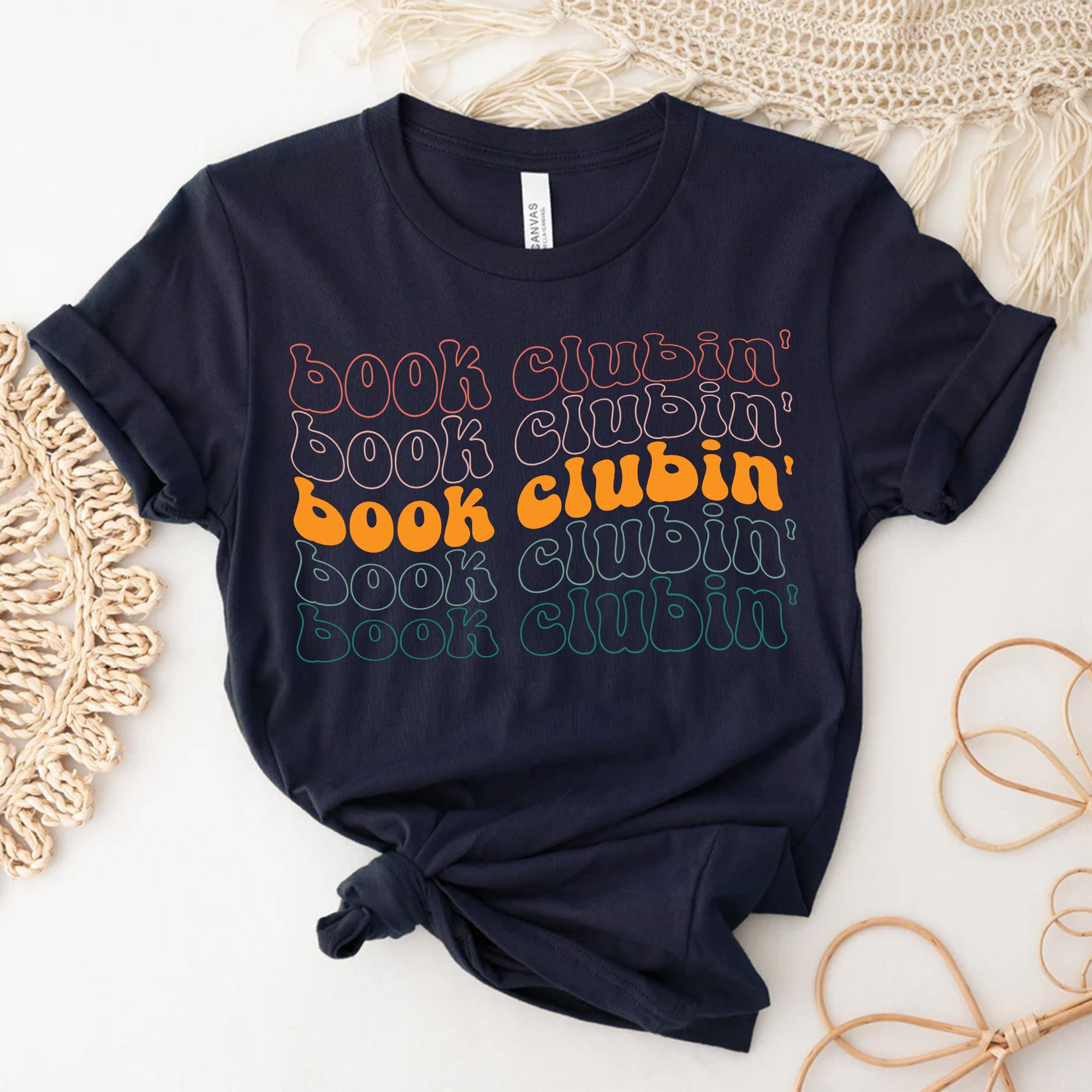 Sandjest Book Lover T-Shirt Book Clubin Gift for Women Girl Friends Bookworm