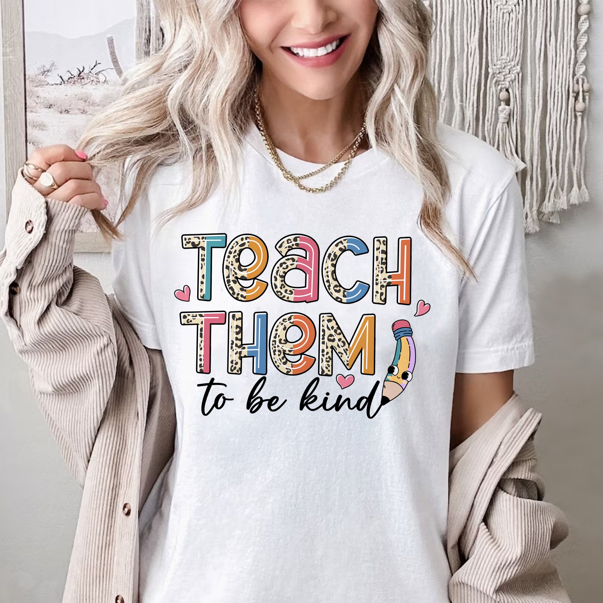 Sandjest Teachers T-Shirt Teacher Life Gift for Women Girl Friends