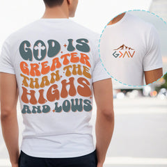 Sandjest Christian T-Shirt God Is Greater Than High and Lows Gift for Women Girl Friend