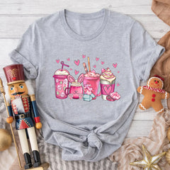 Sandjest Womens Valentines Day Shirt, Valentine Coffee Tshirt, Womens Valentines Day Shirt, Valentines Day Shirt, Valentines Tee
