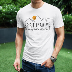 Sandjest Christian T-Shirt Spirit Lead Me Gift for Jesus Lover Bible Lover