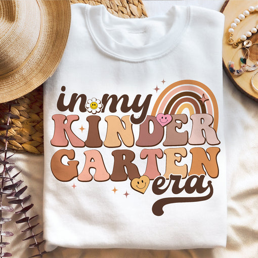 Sandjest In My Kindergarten Era Shirt, Kindergarten Teacher, Teacher Shirt, Funny Teacher Tee, Back to School Shirt, First Day of School Shirt