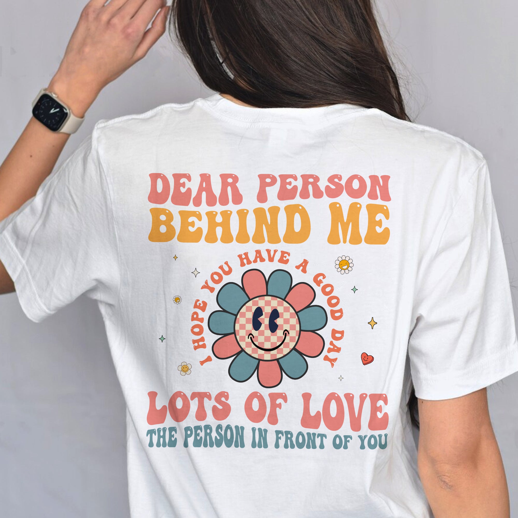 Sandjest I Hope You Have a Good Day Shirt Motivational Tee Groovy Retro Style Gift for Women Girl Friends