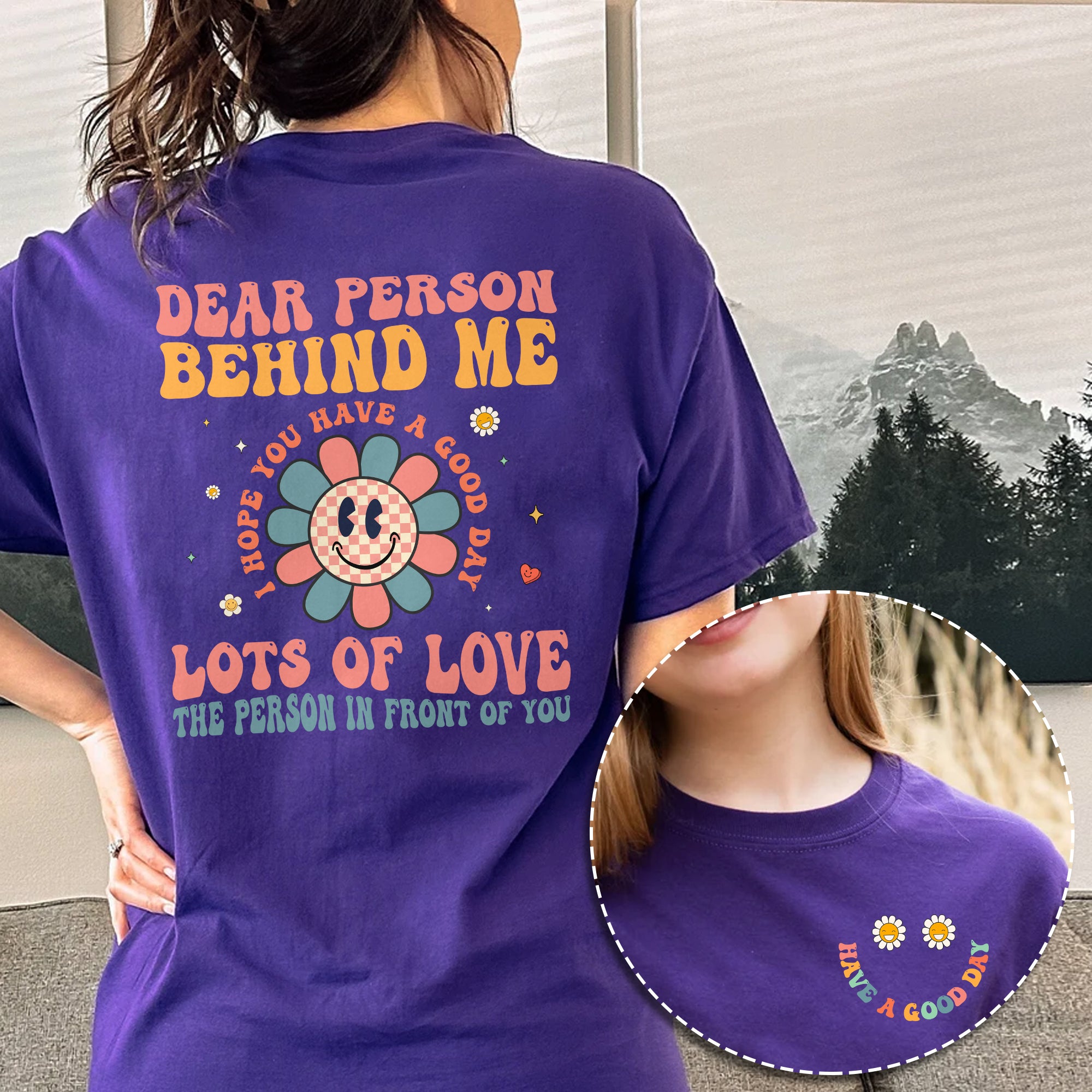 Sandjest I Hope You Have a Good Day Shirt Motivational Tee Groovy Retro Style Gift for Women Girl Friends
