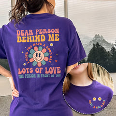Sandjest I Hope You Have a Good Day Shirt Motivational Tee Groovy Retro Style Gift for Women Girl Friends