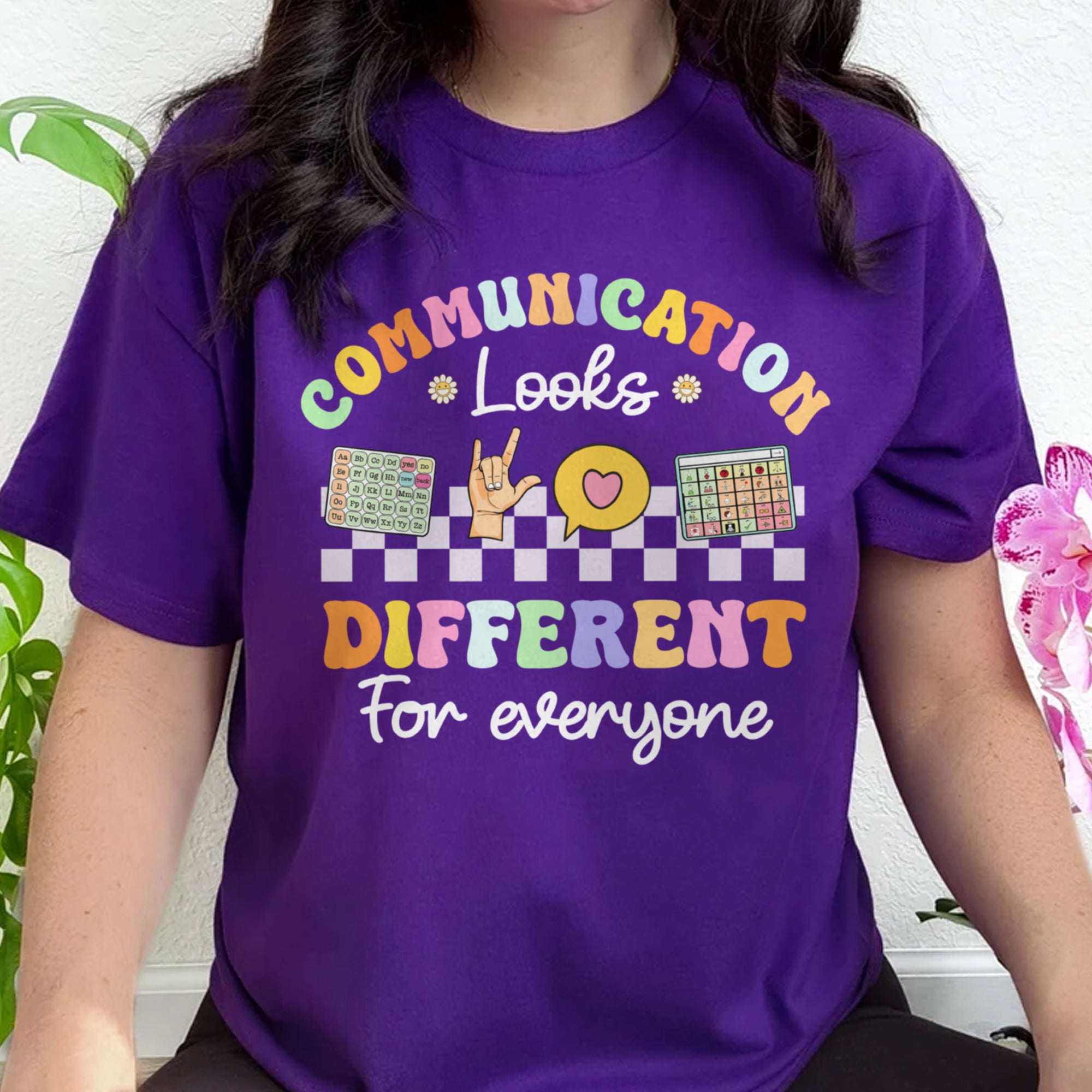 Sandjest Sped Teacher Shirt Groovy Retro Style T-Shirt for Women Girl Friends