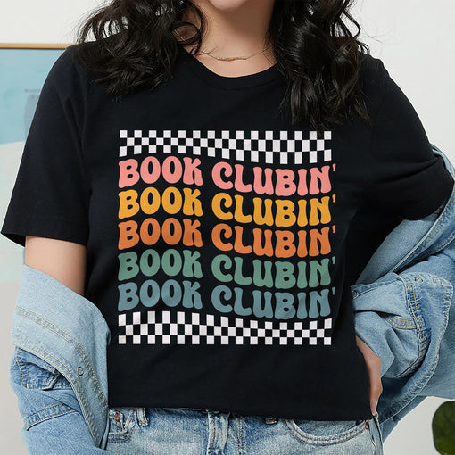 Sandjest Books T-Shirt Book Clubin Gift for Bookworm Book Lover Librarian