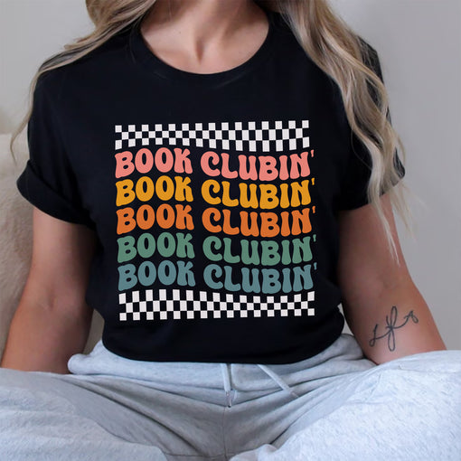 Sandjest Books T-Shirt Book Clubin Gift for Bookworm Book Lover Librarian