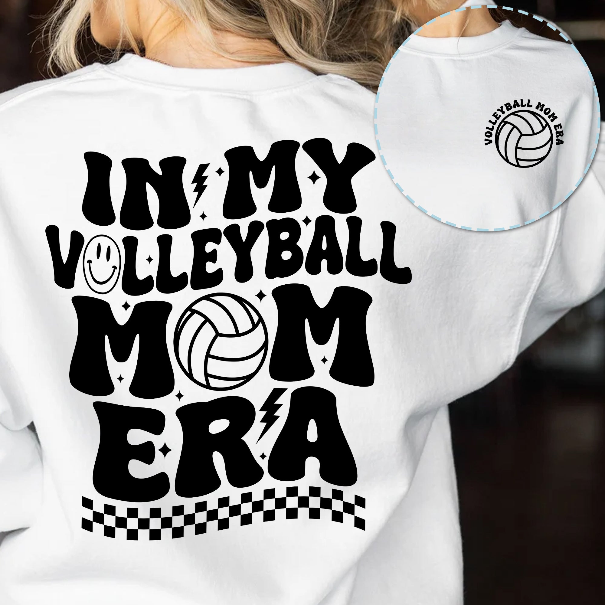 Sandjest Mom T-Shirt in My Volleyball Mom Era Gift for Women Girl Mother Mommy