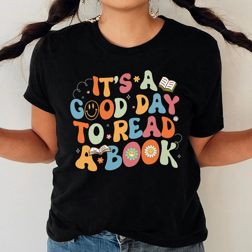 Sandjest Bookworm T-Shirt It’s a Good Day to Read a Book Gift for Women Girl Friend