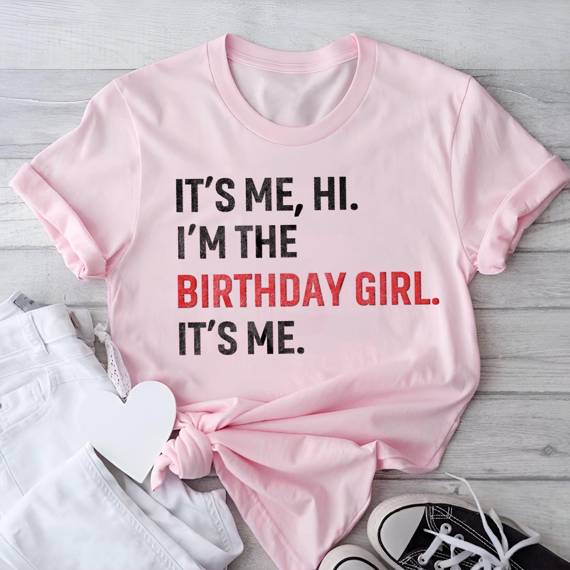 Sandjest Birthday T-Shirt I’m the Birthday Girl It’s Me Gift for Women Friends