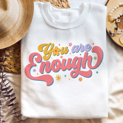 Sandjest Inspirational T-Shirt You Are Enough Gift for Women Girl Friend