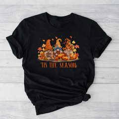 Sandjest Tis The Season Shirt, Gnomes Fall T-Shirt, Cute Gnome Shirt, Fall Gift, Fall Shirt, Gift For Thanksgiving, Thanksgiving Gnome Shirt