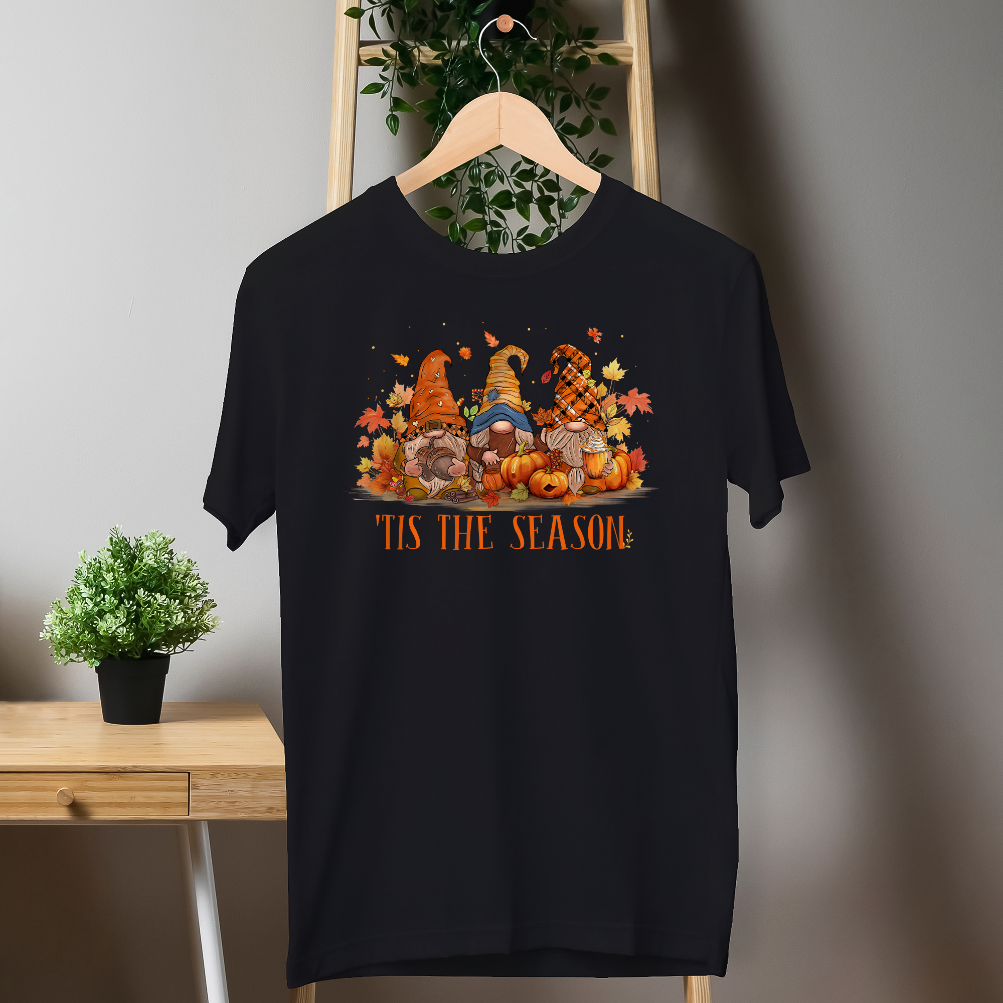 Sandjest Tis The Season Shirt, Gnomes Fall T-Shirt, Cute Gnome Shirt, Fall Gift, Fall Shirt, Gift For Thanksgiving, Thanksgiving Gnome Shirt