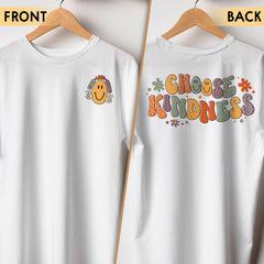 Sandjest Teacher T-Shirt Choose Kindness Retro Style Gift for Teachers