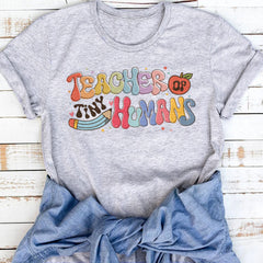 Sandjest Teacher T-Shirt Teacher of Tiny Humans Gift for Teachers Professors