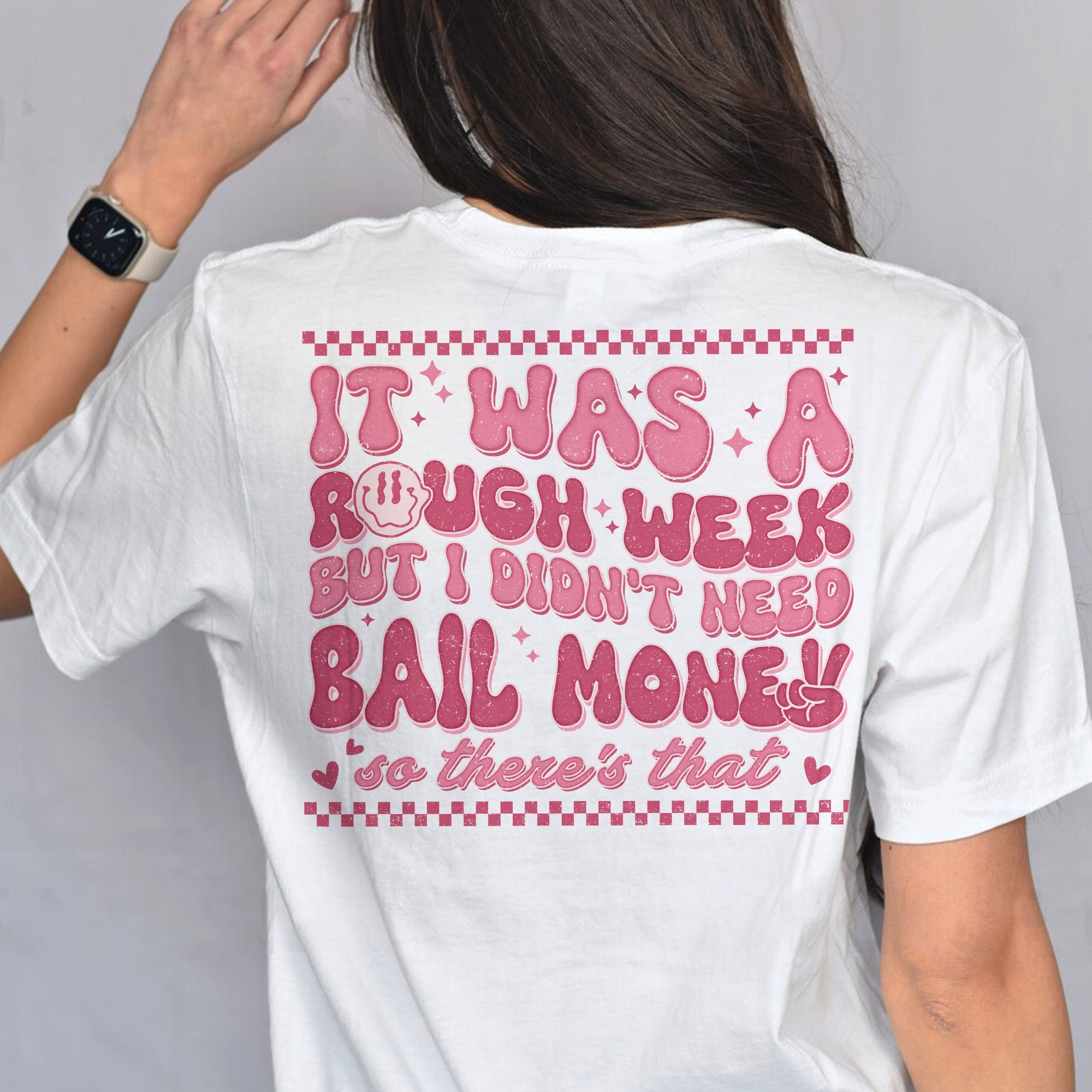 Sandjest Funny T-Shirt It Was a Rough Week Gift for Girl Women Friend