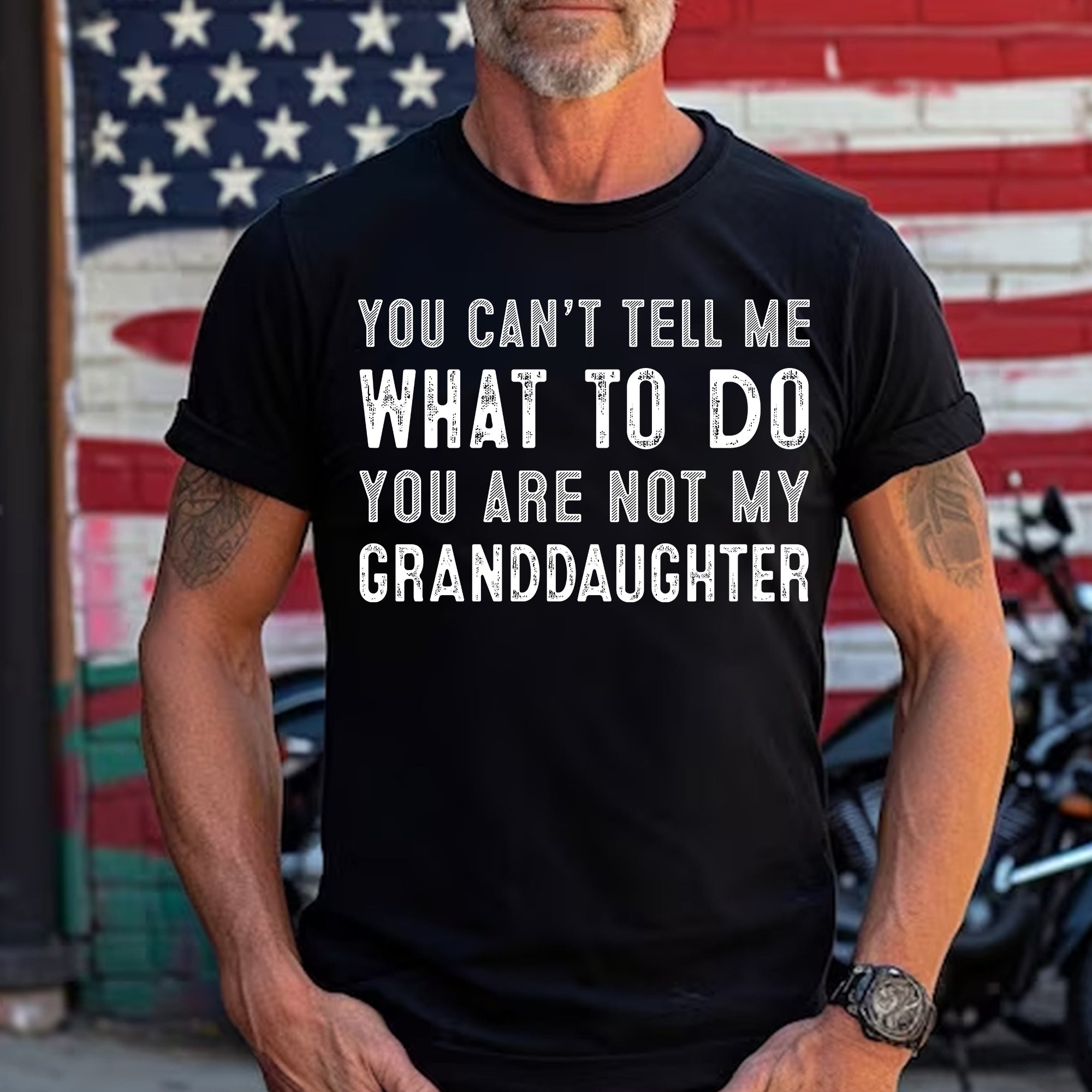 Sandjest Grandpa T-Shirt You Can’t Tell Me What to Do Gift for Papa Grandfather