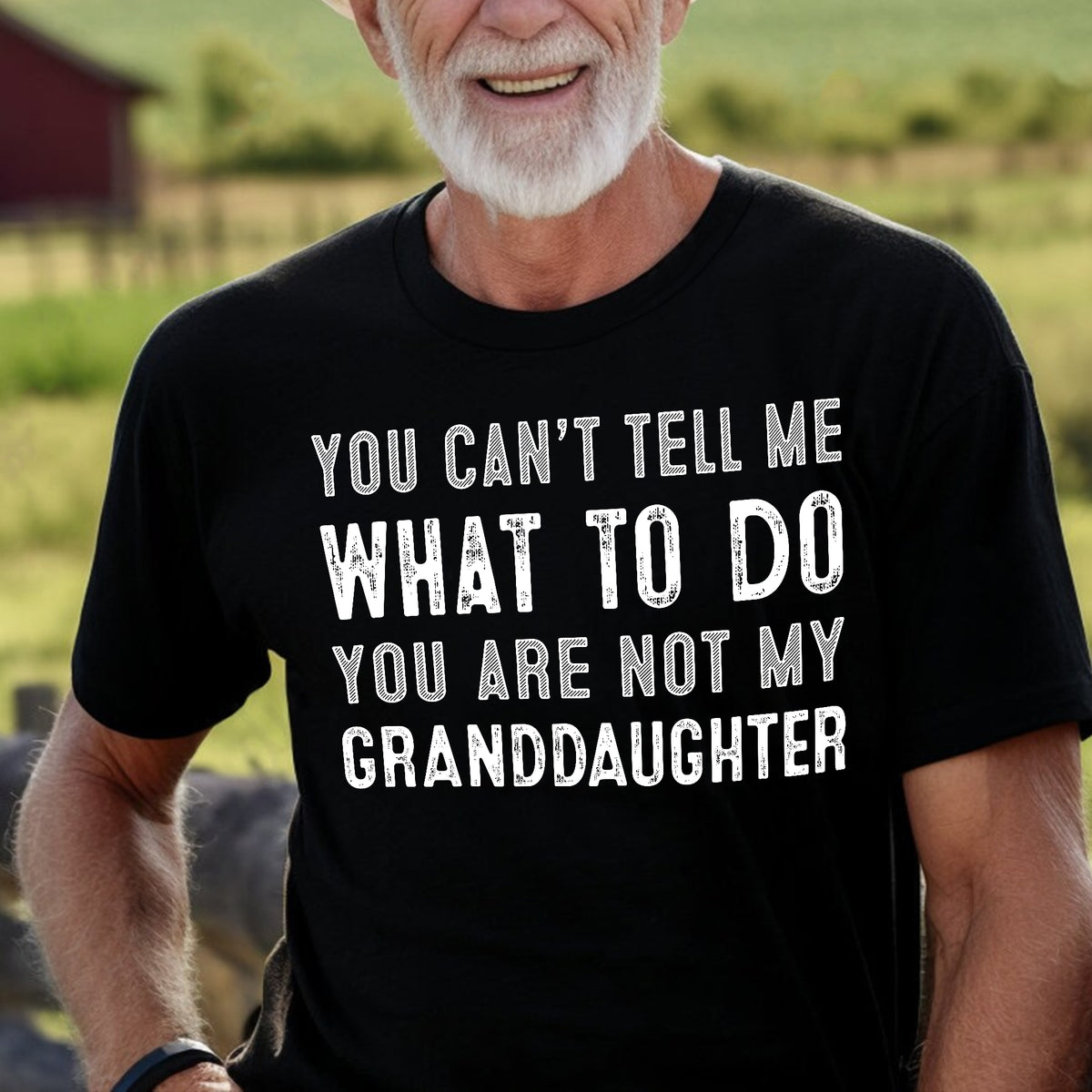 Sandjest Grandpa T-Shirt You Can’t Tell Me What to Do Gift for Papa Grandfather