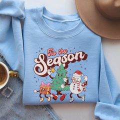 Sandjest Tis The Season Sweatshirt, Christmas Sweatshirt, Merry Christmas Sweatshirt, Christmas Tshirt, Women Christmas T-shirt, Christmas Tee Shirt