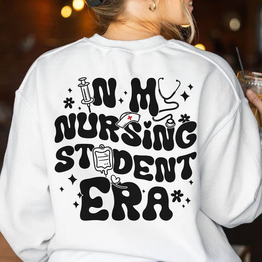 Sandjest Student T-Shirt in My Nursing Student Era Gift for Nurse Student Women Girl